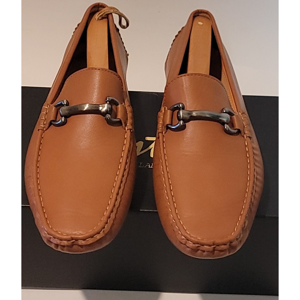 NWOB Vostey Milan Men's Brown Moccasins Slip-On Loafers Size 9.5
